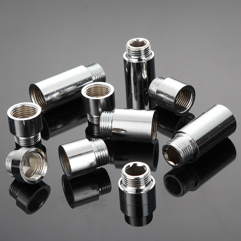 Удлиненный прямой соединитель водопроводной трубы с внутренней и наружной резьбой из нержавеющей стали, полностью медный удлинительный фитинг 4 дюйма прямой 1 1.5 2 3 см