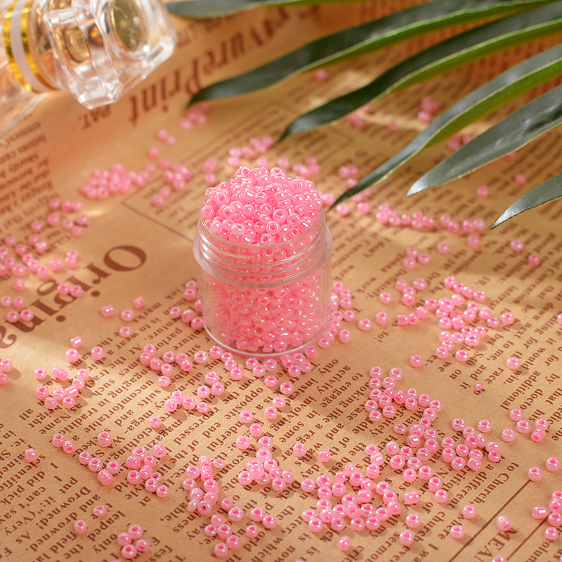 2ММ кремовые бисерные бусины для ручного шитья, рассыпные бусины для DIY, материалы для изготовления ожерелий, браслетов и вышивки крестом