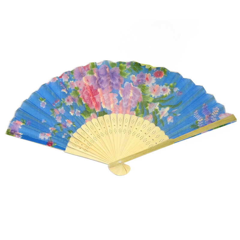 Folding Fan Bamboo Cloth Fan Lady's Fan Small Dance Fan Women's Folding Fan Wanhui Department Store