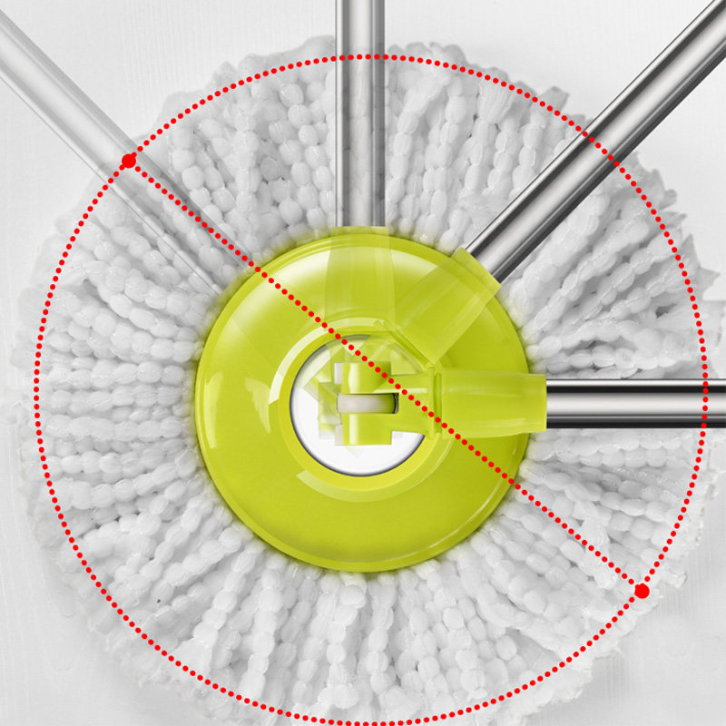 Утолщённый усиленный нержавеющий стальной стержень для швабры TataLe с быстрым взрывозащитным вращением и ручным приводом двойного действия