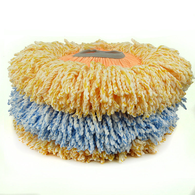 Утолщённая Насадка для Швабры с Вращающейся Тканью, Универсальная, для Мытья Машин, Прочная Хлопковая Насадка без Выпадения Волокон