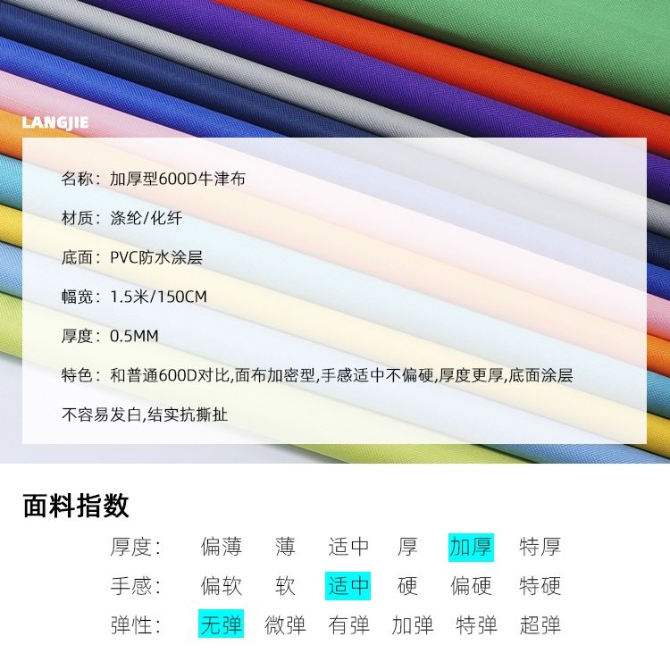 Утолщённая ткань 600D Оксфорд водонепроницаемая материал PVC утолщённая дождевка прочная ткань для уличных палаток