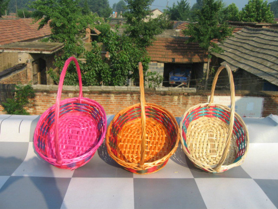 Плетёная из ивы корзина для фруктовых подарков, танцевальный реквизит для свадебного оформления цветов, корзина для цветочного магазина