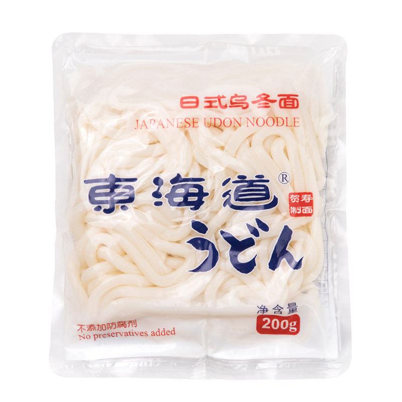 [5 пакетов с бесплатной доставкой] Удон Токайдо полусухая и влажная лапша 200 г, низкокалорийная японская лапша для холодных и быстрого приготовления блюд
