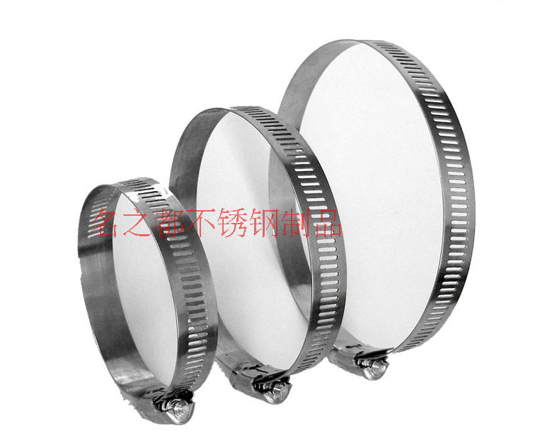 Хомуты из нержавеющей стали / Зажимы / Обжимные хомуты / 84-108 / 91-114 / 105-127 / 118-140 / 130-152