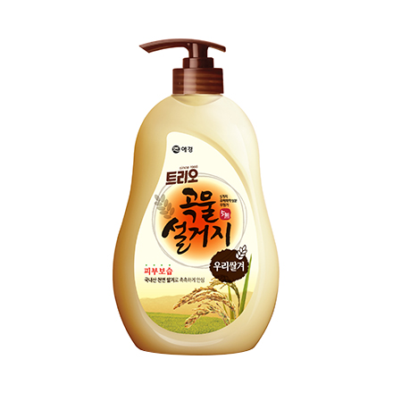 Оптовая продажа оригинального корейского моющего средства Aekyung с желтым рисовым отрубем / яблочным уксусом / содой и лаймом / пшеничным моющим средством в бутылке