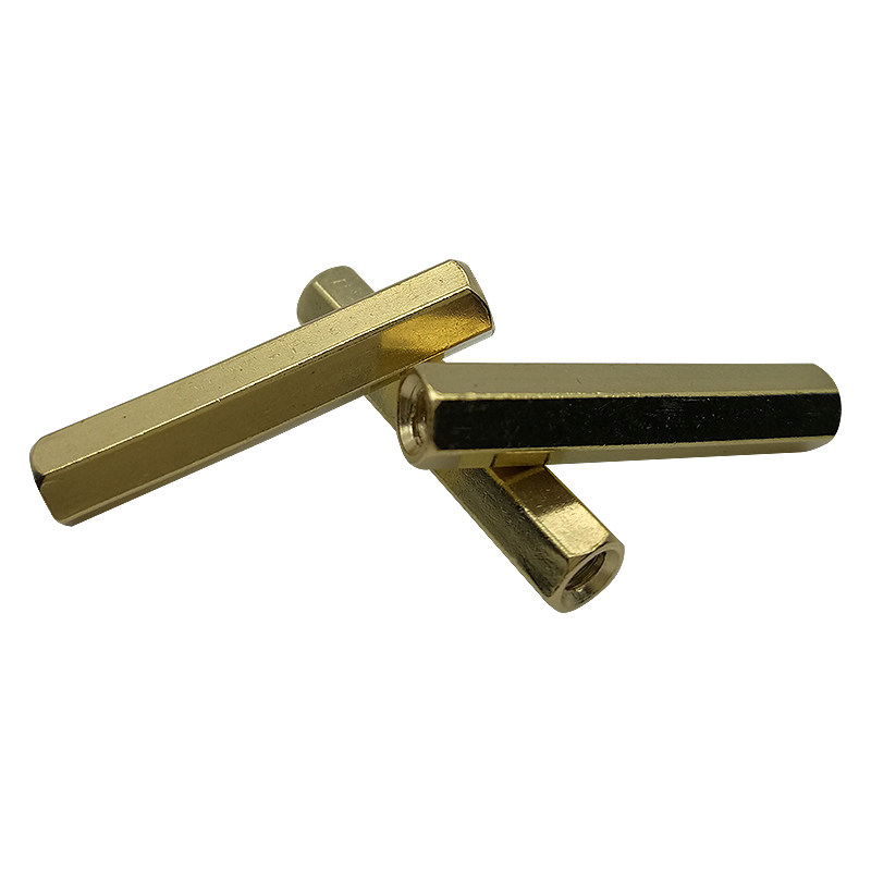 Шестигранная медная стойка с двумя проходными медными шпильками для материнской платы, изоляционная стойка корпусная, двойная головка M2 M2.5 M4 серия