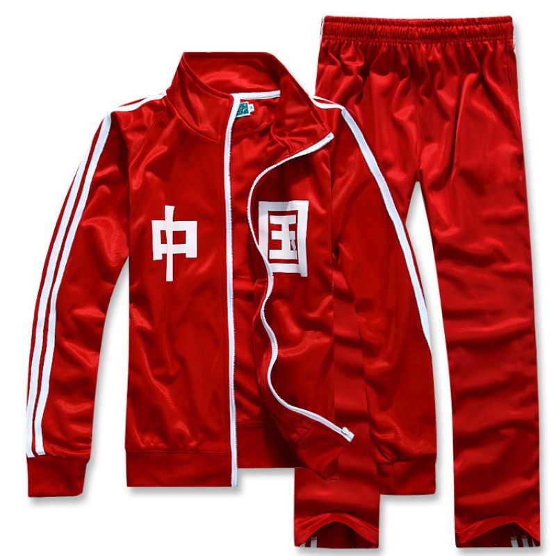 倾世梅花牌运动服情侣卫衣男印字中国亲子装表演服女校服班服套装