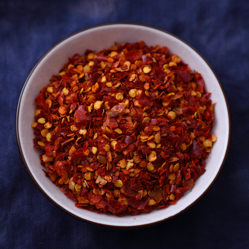 Очень острый красный сухой порошок перца 250г (OEM) - Очень острые свежемолотые крупные красные хлопья перца с бесплатной доставкой