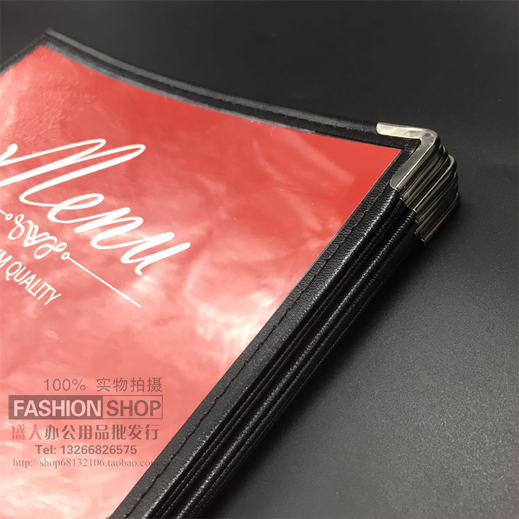 Прозрачная Книга Рецептов Меню 6 Страниц 12 Листов Разборная Книга Заказов Папка A4 из ПВХ