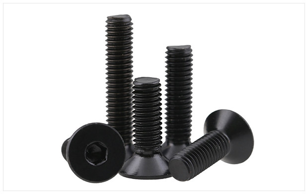 Черные винты с внутренним шестигранником из нержавеющей стали 304 с потайной головкой, плоской головкой и чашечным болтом M3 M4 M5