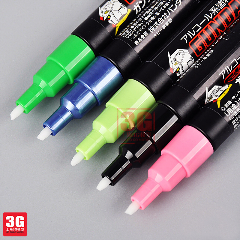 Gunze Gundam Model Coloring Oil-Based Markers GM/XGM Color Removal Pen, Lining Pen, and Touch-Up Pen