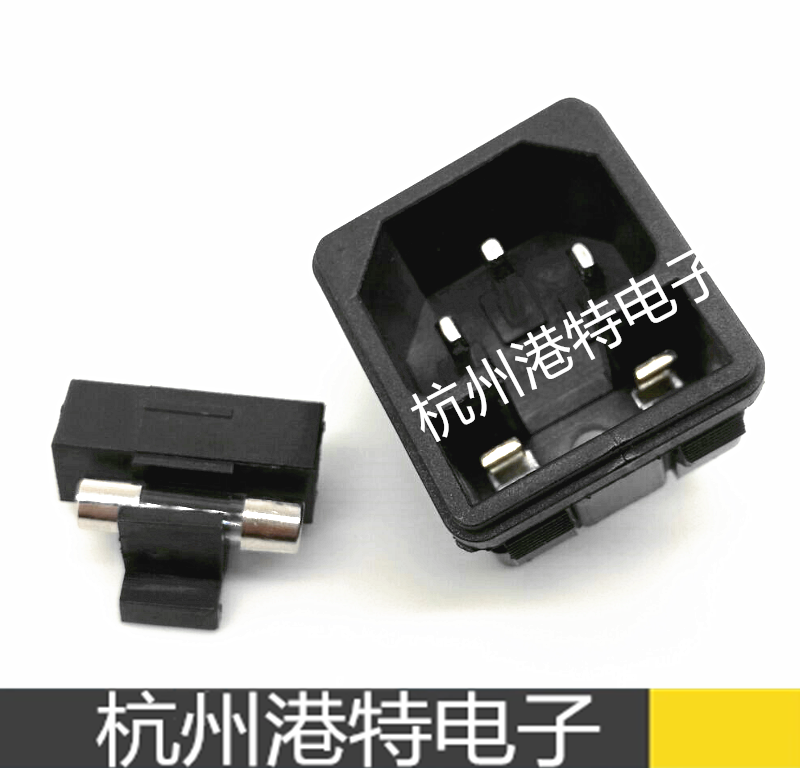 Оригинальная розетка Chenghui AC-02 с тремя контактами и держателем предохранителя 10A/250V, полностью из меди