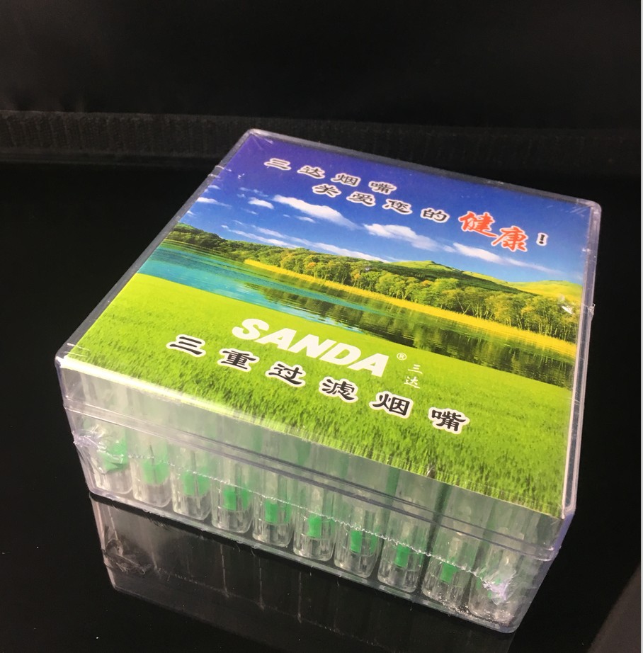 Оригинальные одноразовые фильтры для сигарет SANDA SD-156B, семейная упаковка, 100 квадратных фильтров