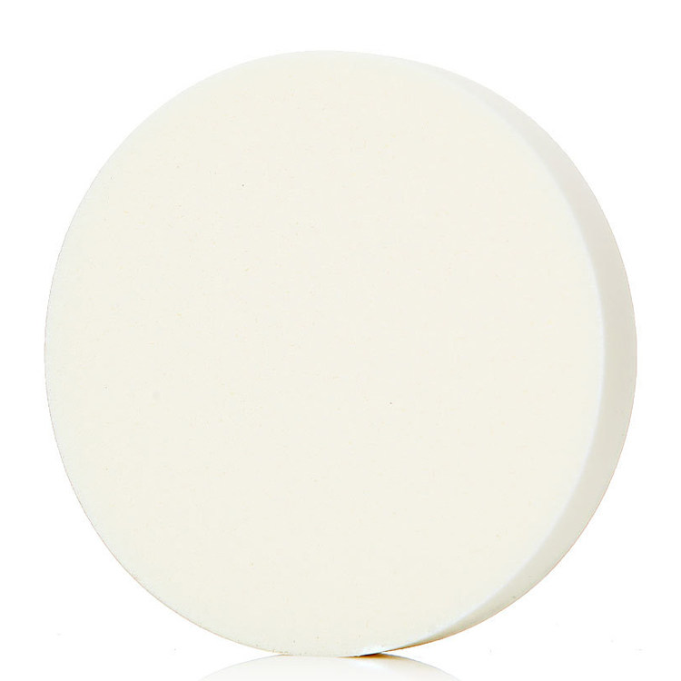 Крупный белый круглый спонж для студийного использования, универсальный инструмент для макияжа сухого и влажного применения