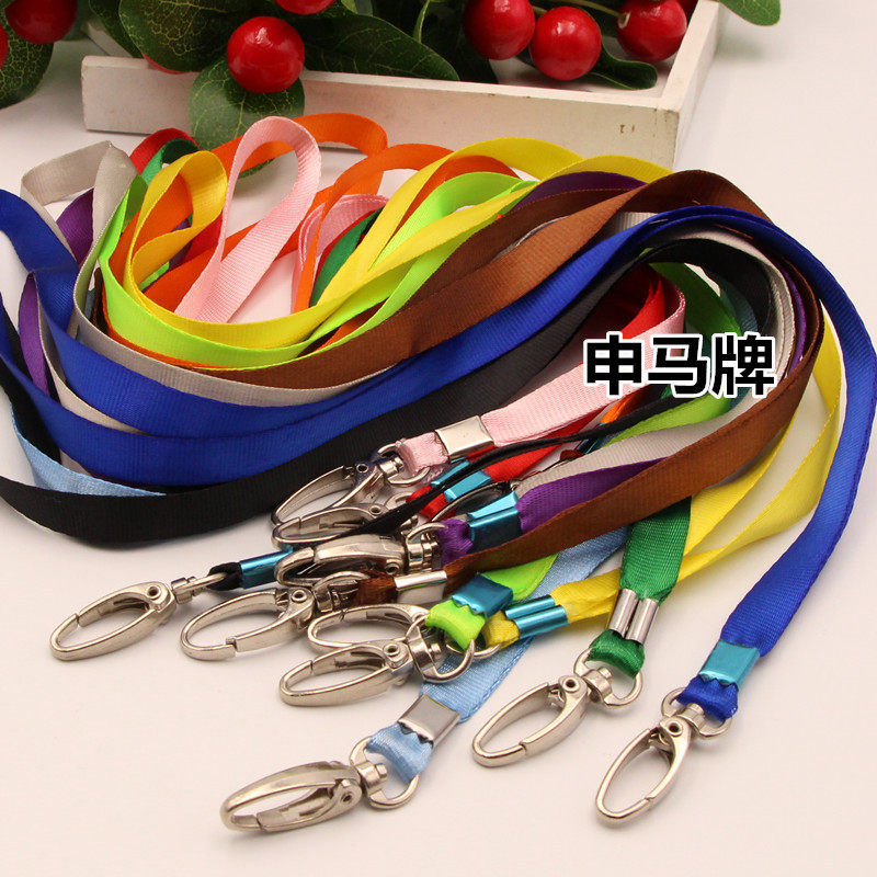 Шнурок для служебного бейджа с оливковой застежкой, ширина 1 см, выставочный шнурок