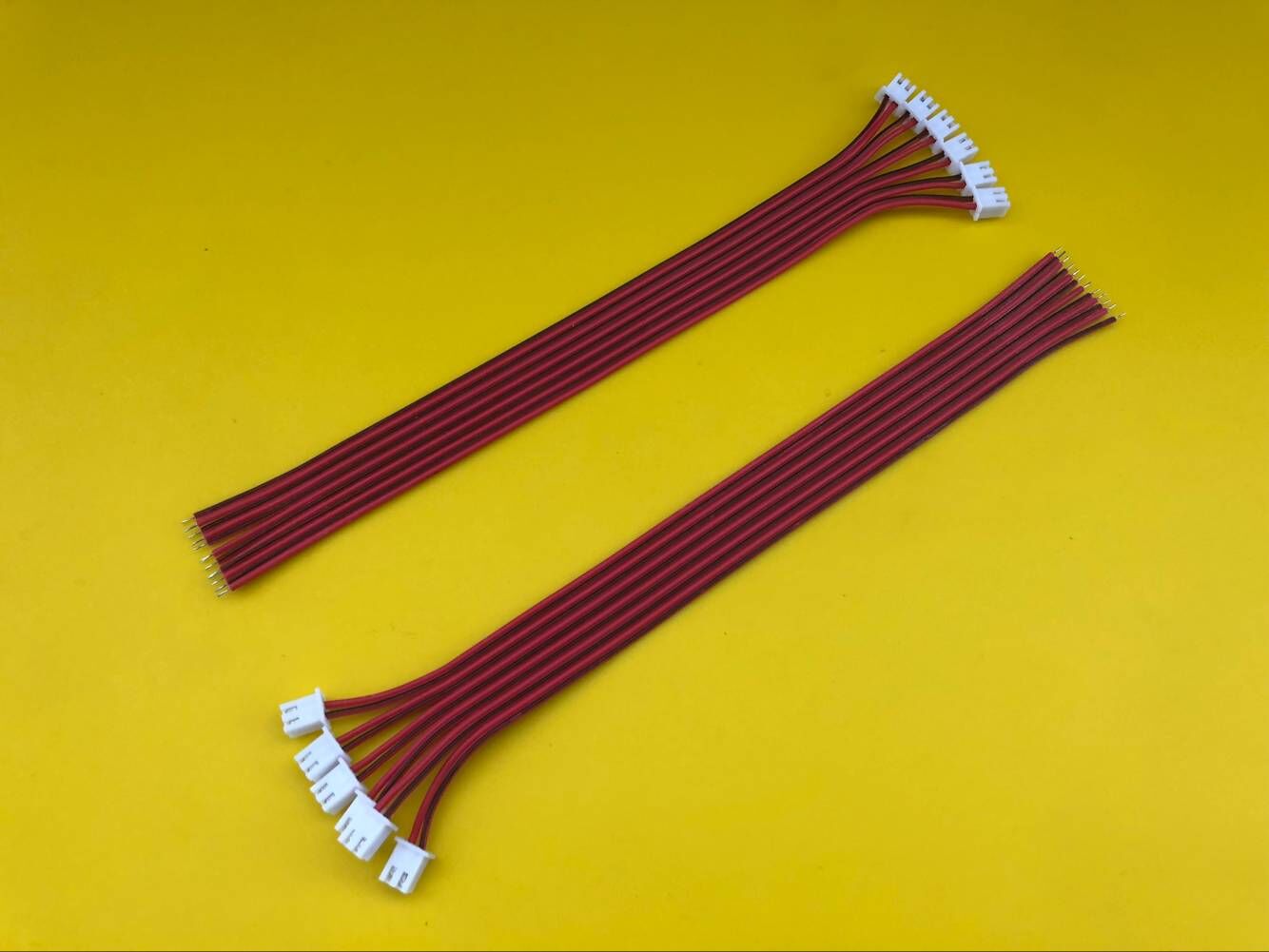 XH2.54-2P клеммный провод, соединительный провод, LED красно-черный ленточный кабель, 10см, 15см, 20см, 30см, однопроводной разъем