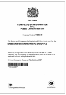 View Certificate